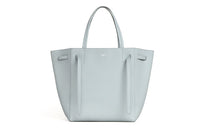 CELINE Cow Leather Portable Tote Shoulder Bag Small Size Women's Mineral