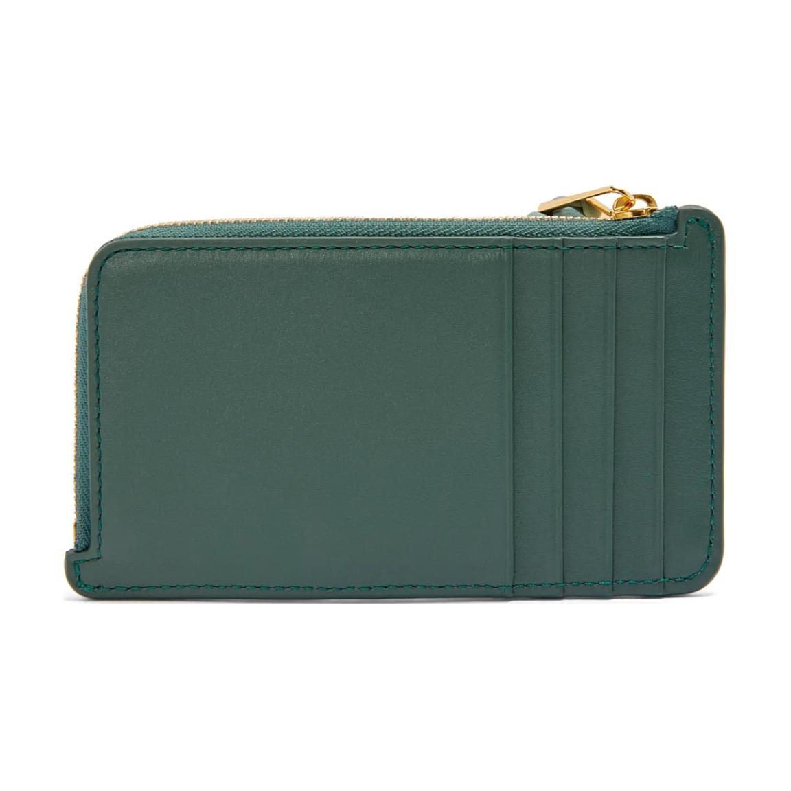 LOEWE Cow Leather Card Holder Women's Vetiver With Water