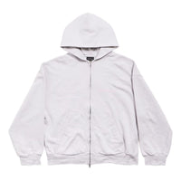 Balenciaga Back Zip-up Hoodie Regular Fit 'Dirty White baby-pink' 803264TSVP12420