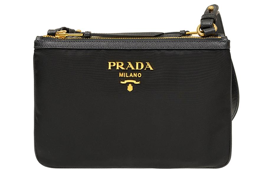 PRADA Canvas Crossbody Bag, Shoulder Bag Women's Black