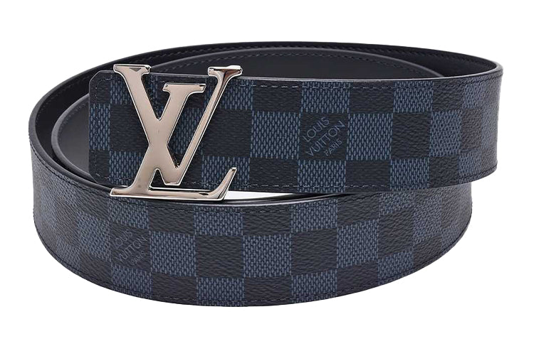 LOUIS VUITTON Lv Initiales Reversible Belt Damier Cobalt 40MM
