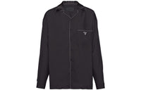 PRADA Contrasting-Trim Button-Up Shirt