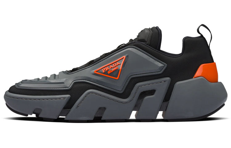 PRADA Casual Shoes Men Low-Top Black/Gray