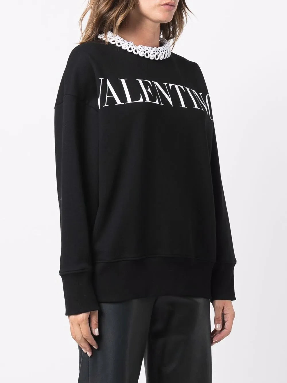 Valentino Garavani Logo-Print Long-Sleeve Sweatshirt