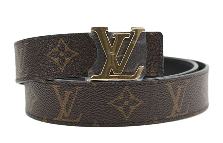 LOUIS VUITTON Canvas Leather Belts Women's 3cm