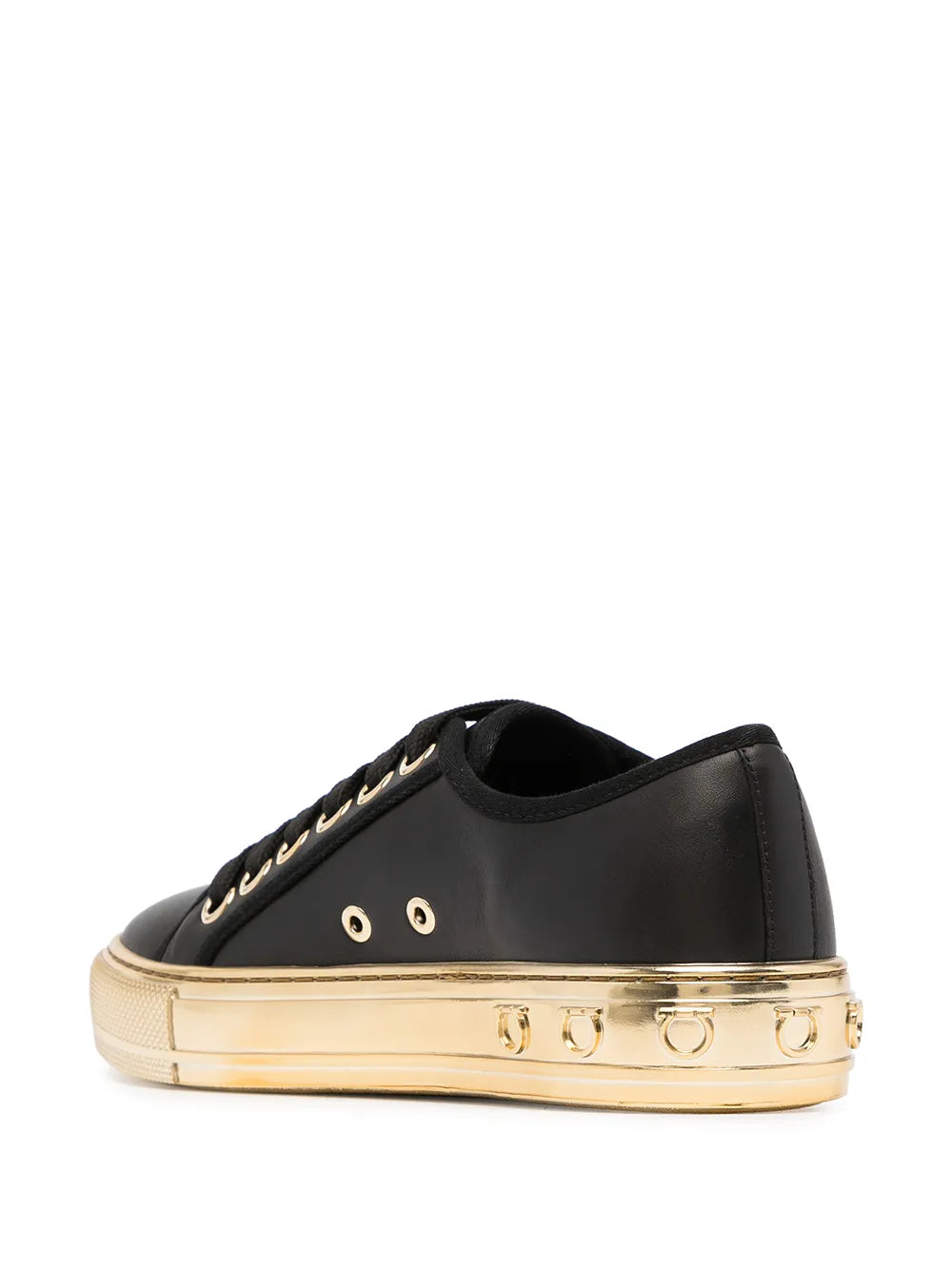 Ferragamo Logo-Print Lace-Up Sneakers