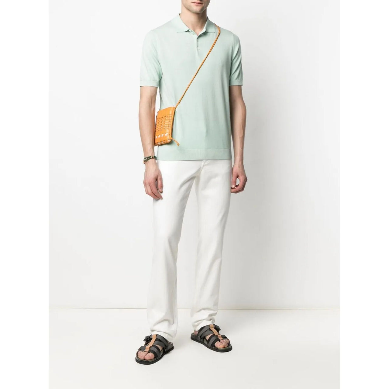 Ferragamo Straight-Leg Logo Patch Jeans