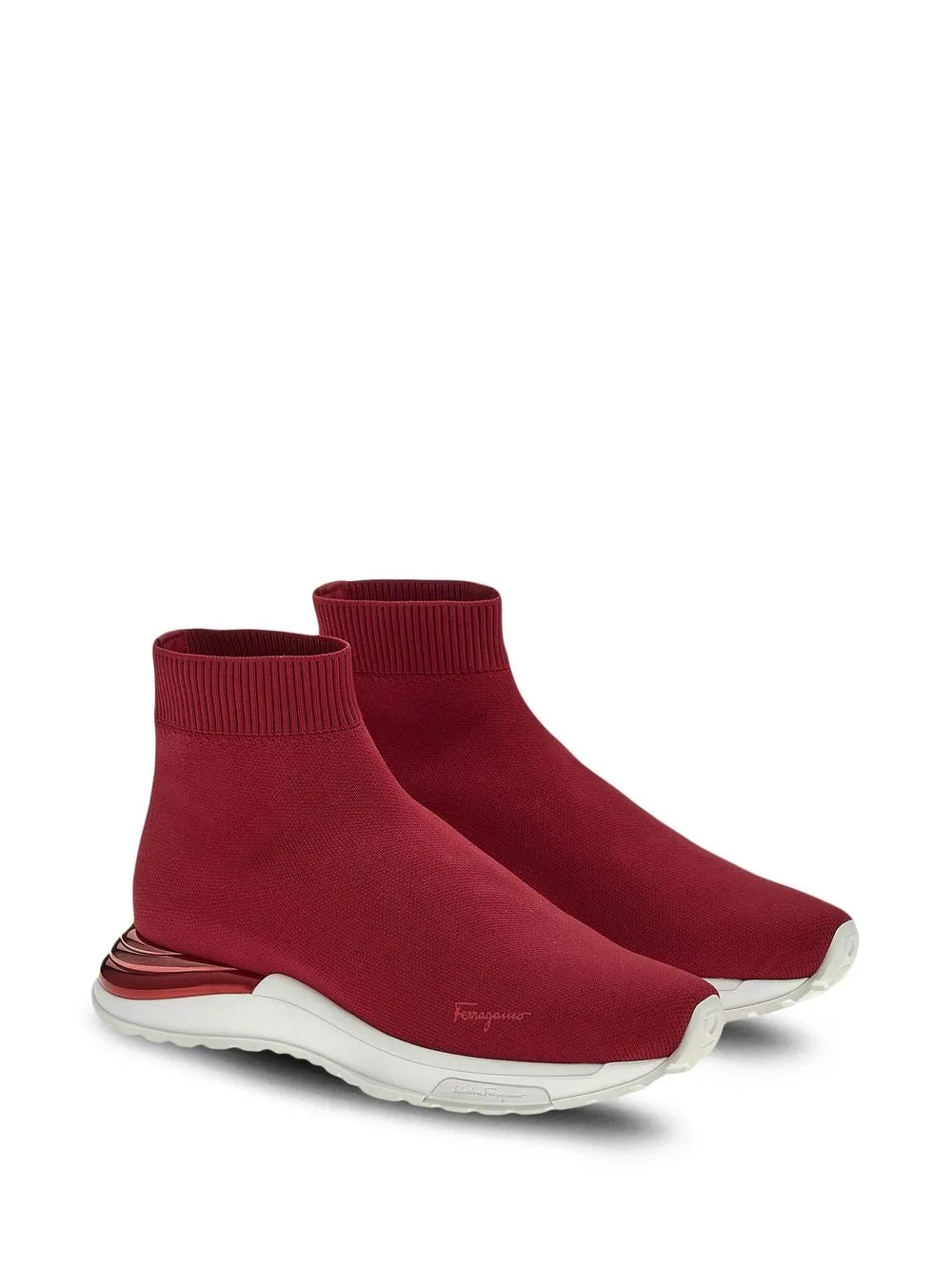 Ferragamo Logo-Print Slip-On Sneakers