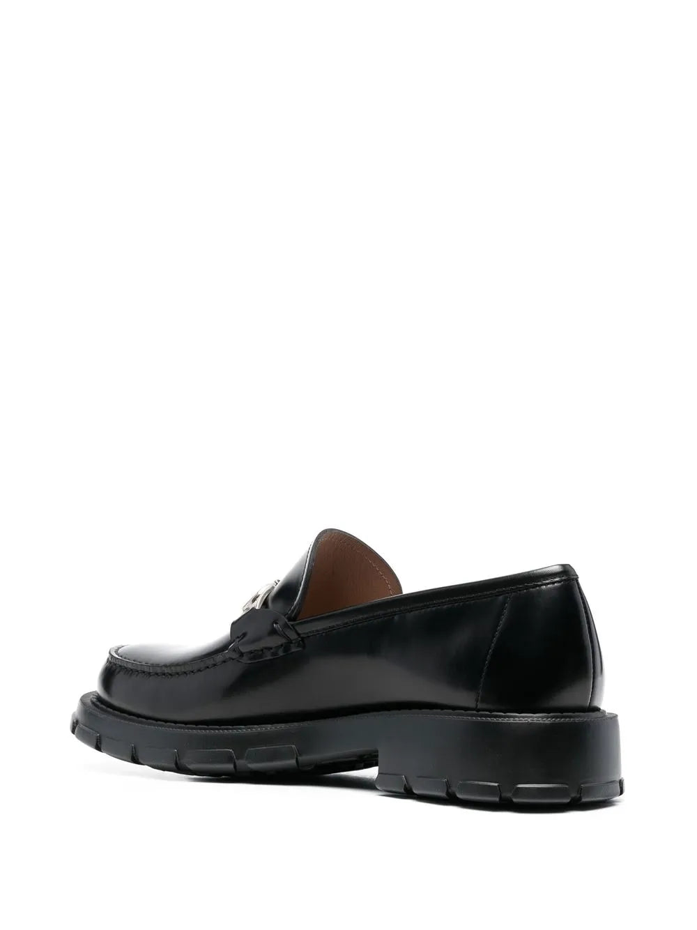 Ferragamo Logo-Plaque Leather Loafers