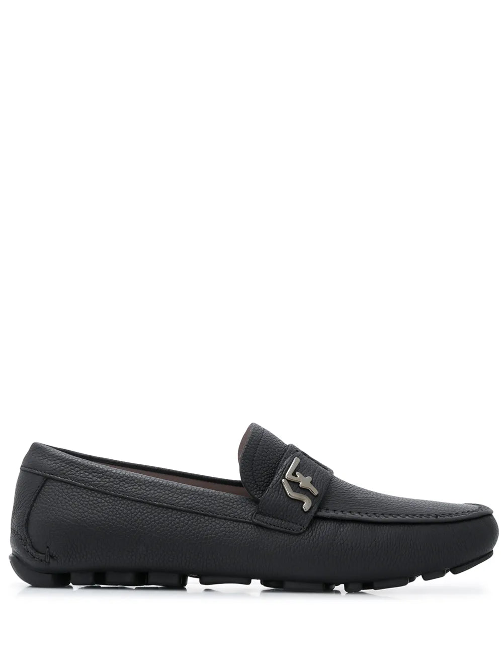 Ferragamo Signature Driver Logo Plaque Loafers