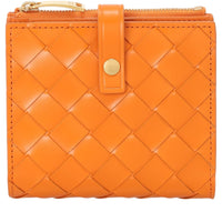 Bottega Veneta Bi-fold Intrecciato Leather Mini Wallet