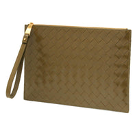 Bottega Veneta Intrecciato Brown Clutch Bag