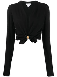 Bottega Veneta Twisted Cropped Cardigan