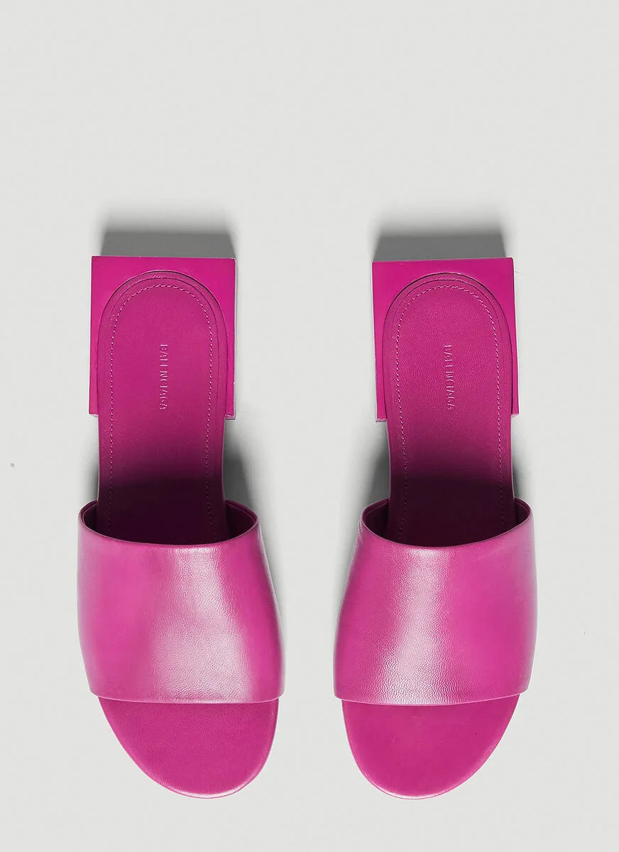 Balenciaga Box Mules 'Pink'