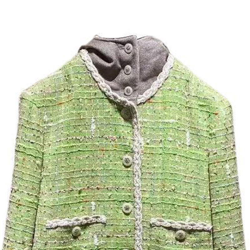 CHANEL Jackets Coats Women's Green