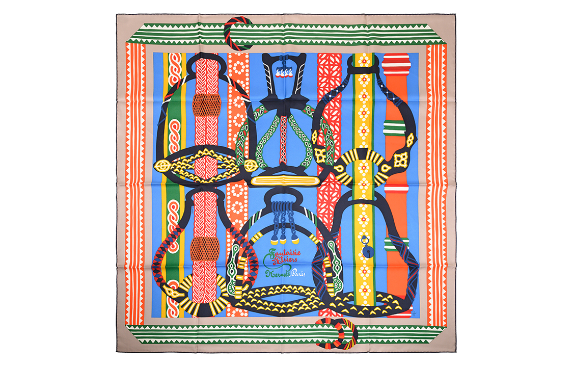 HERMES Silk Scarves Women's Multicolor