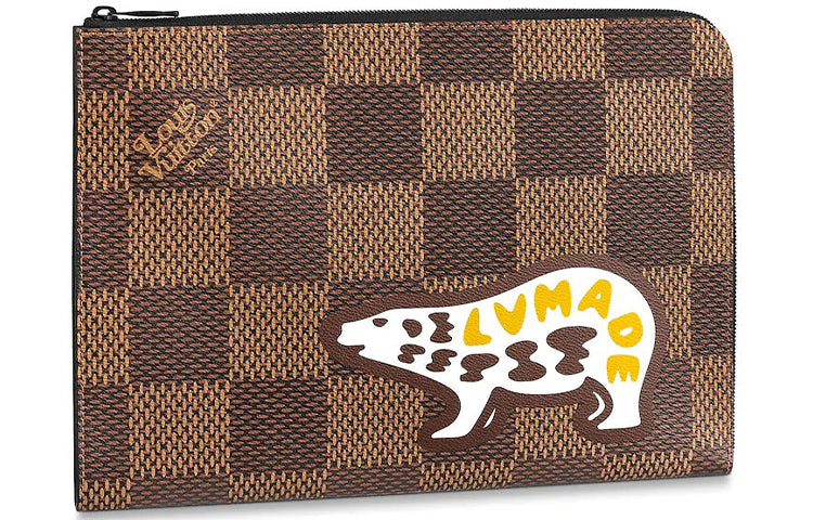 LOUIS VUITTON X Nigo Pochette Jour Damier Ebene Giant Gm Brown