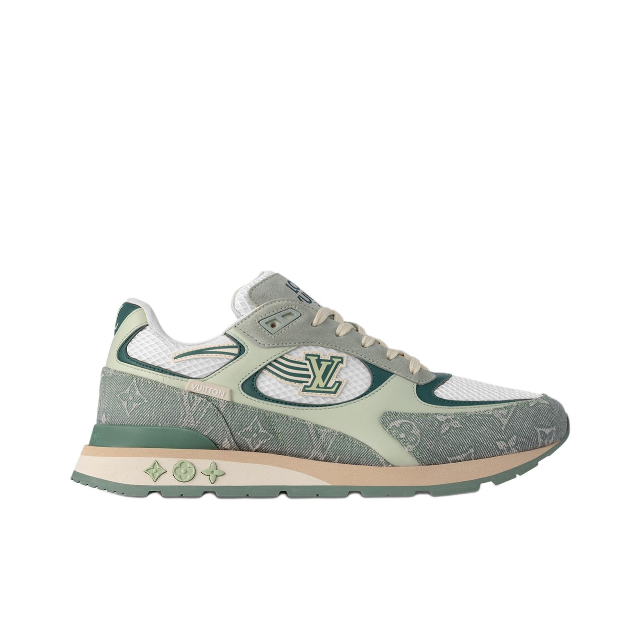 LOUIS VUITTON Run Away Low-Top Casual Shoes Men's Green