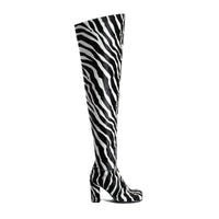 Bottega Veneta Storm Zebra Print Boots