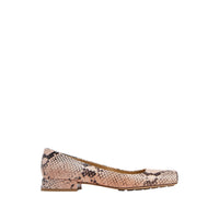Bottega Veneta Tower Python-Print Ballerina Shoes