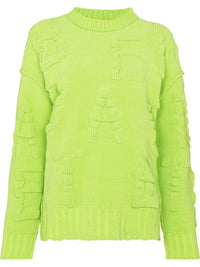 Bottega Veneta Alphabet-Motif Chenille Jumper