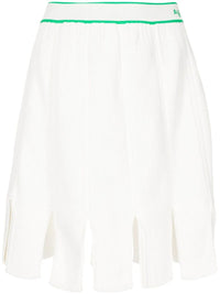 Bottega Veneta Squared-Frill Trim Knitted Skirt