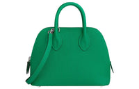 HERMES Bolide Goatskin Bowling Bag Shoulder Bag Crossbody Bag Handbag Mini Women's 6W Menthe Mint Green