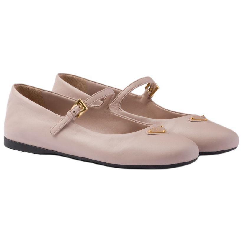 PRADA Flat Mary Jane Shoes Women's Pink
