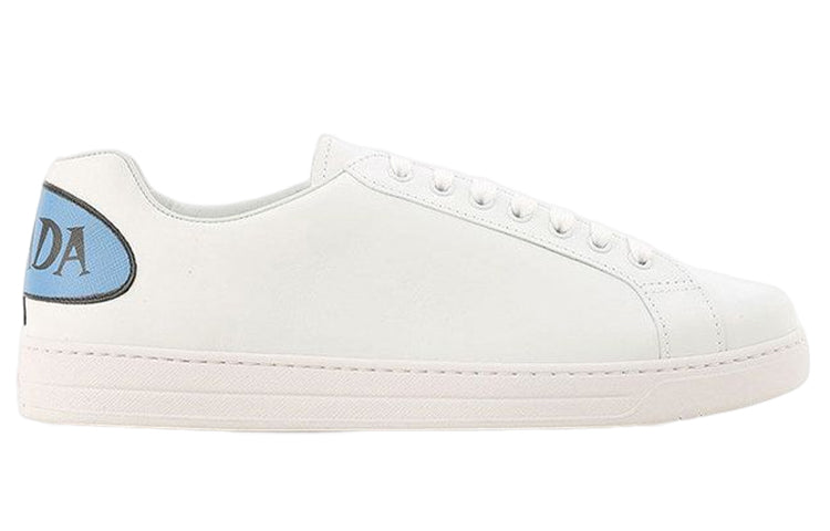 PRADA Low Top Stylish Skateboarding Shoes Men's White