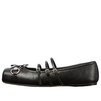 (WMNS) Gucci Horsebit Ballet Flat 'Black' 814318-AAEA4-1000