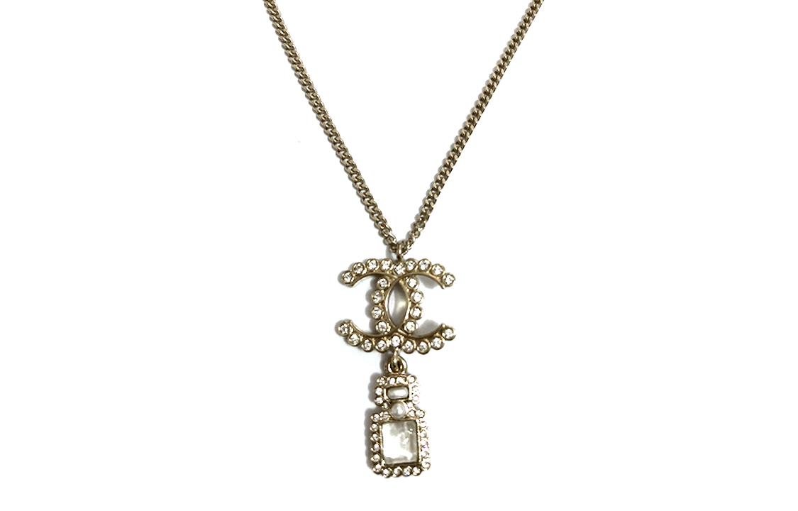 CHANEL Necklaces Women's Gold
