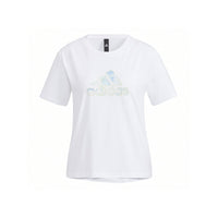 (WMNS) adidas Logo Printed T-Shirt 'White' HF2482