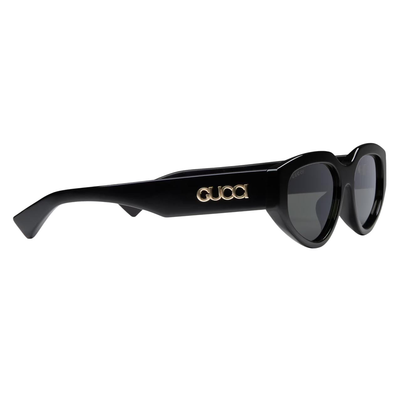 Gucci Rectangular Frame Sunglasses 'Black Gold-Tone' 819558-J0740-1012
