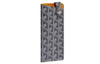 GOYARD Montmartre Canvas With Leather Eyeglass Pouch Small Size Unisex Gray