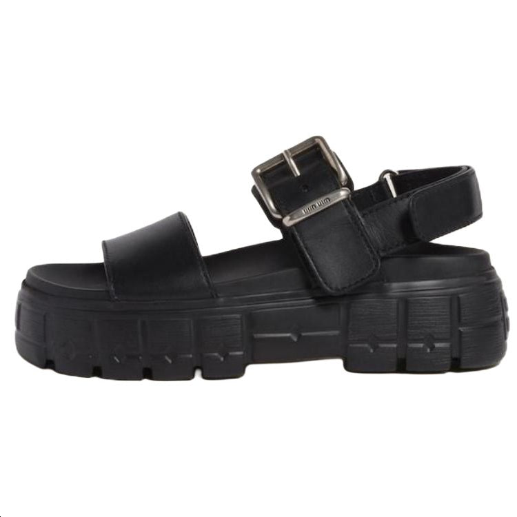 MIU MIU One Strap Sandals Women's Black