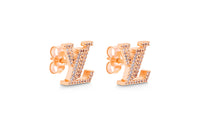 LOUIS VUITTON Metal Stud Earrings Women's