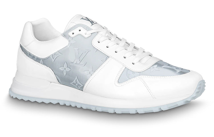 LOUIS VUITTON Run Away Sneakers 'White With Grey Monogram'