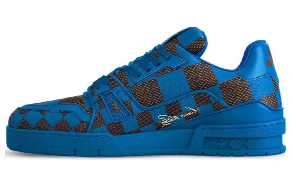 LOUIS VUITTON LV Trainer Sneaker Damier Pop Blue