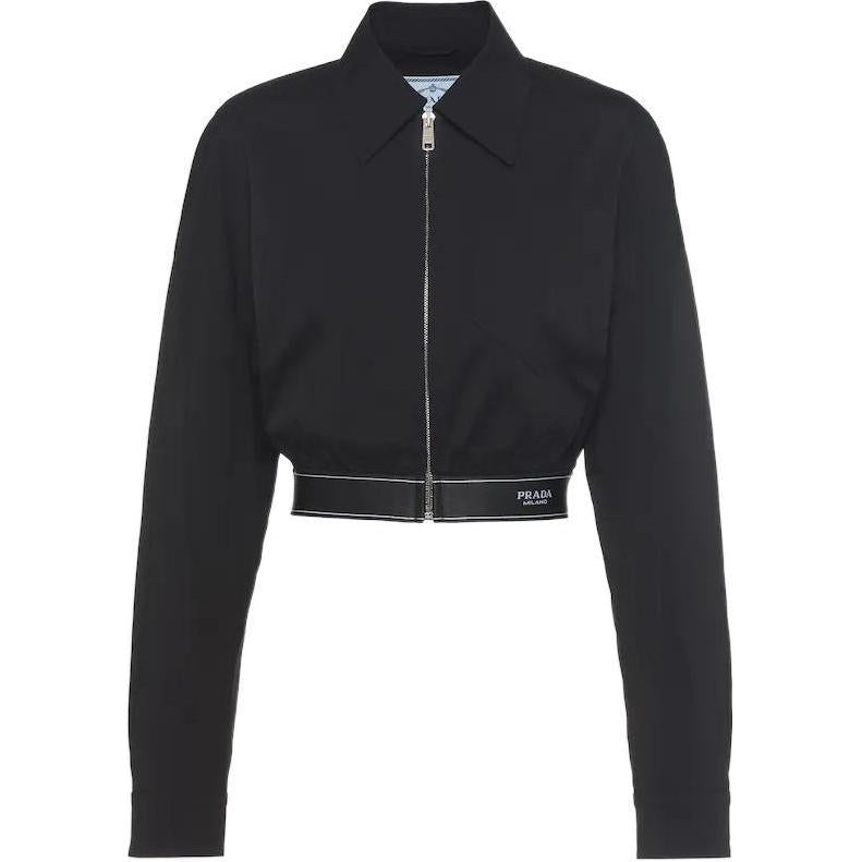 PRADA Cropped Coats Women's Black