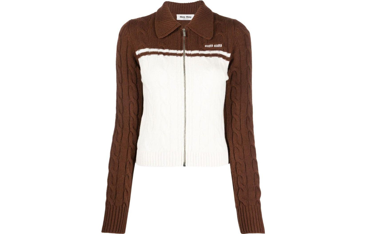 MIU MIU Cashmere Sweaters Women's Brown