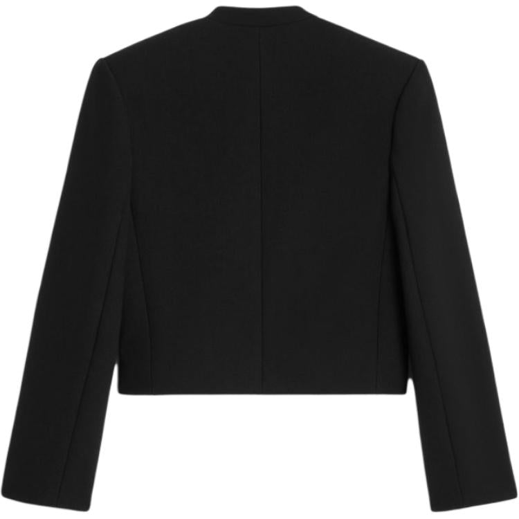 CELINE Jacket In Satin lined Double Faced Wool Crepe