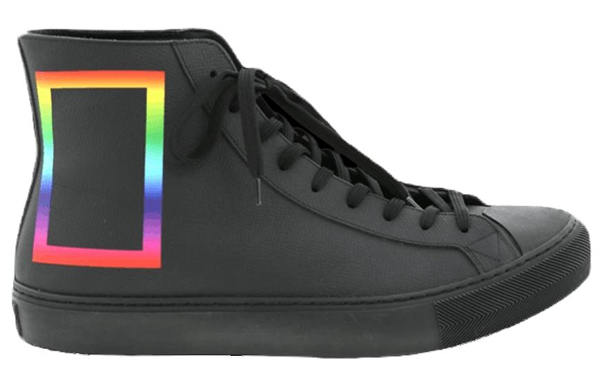 LOUIS VUITTON Tattoo Sneakers 'Black Rainbow'