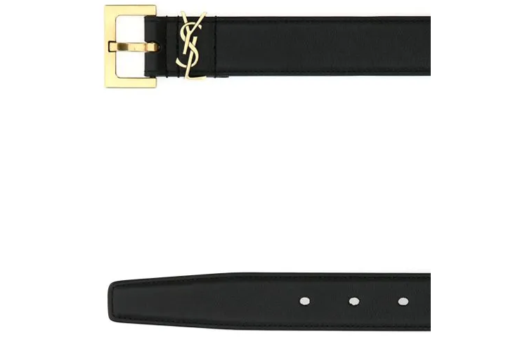 SAINT LAURENT Monogram Buckle Belt