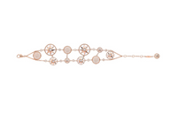 DIOR 18K Gold Diamond Mother Of Pearl Bracelets Women's Gold