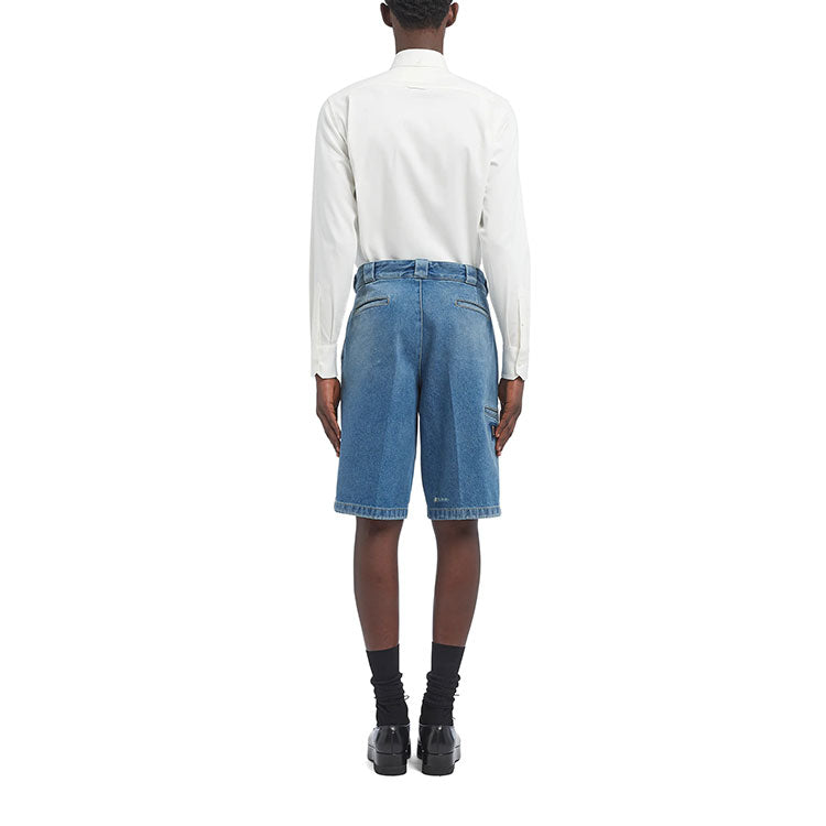 PRADA Denim Shorts Men Blue