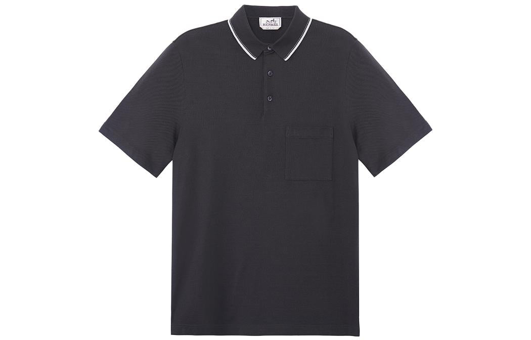 HERMES SS23 Polo Shirt Men's Black