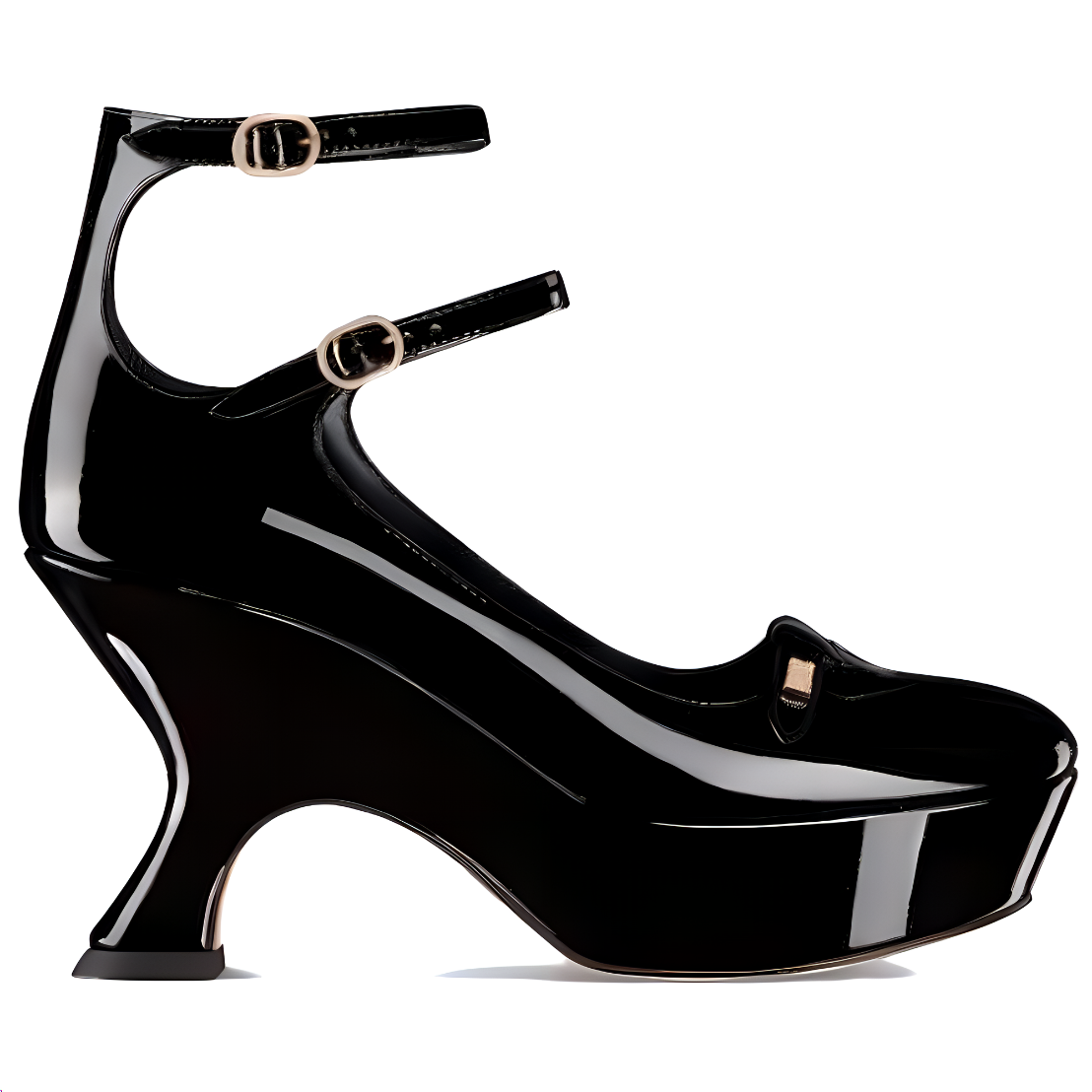 DIOR Aime Dior Irregular Heel High Heels Women's Black