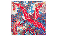 HERMES Silk Scarves Women's Red