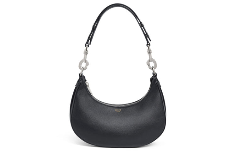 CELINE AVA Smooth Cow Leather Crossbody Bag Shoulder Bag Women's Black