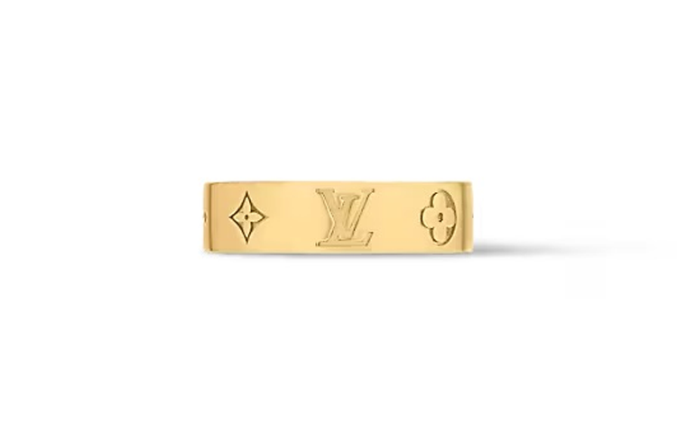LOUIS VUITTON Lv Mosaic Thin Ring